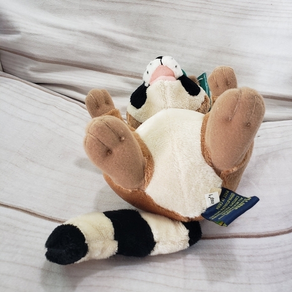 Ranger Rick Raccoon 8" Plush Stuffed Animal Vintage 1994 With Tag Embroidered - Picture 4 of 10